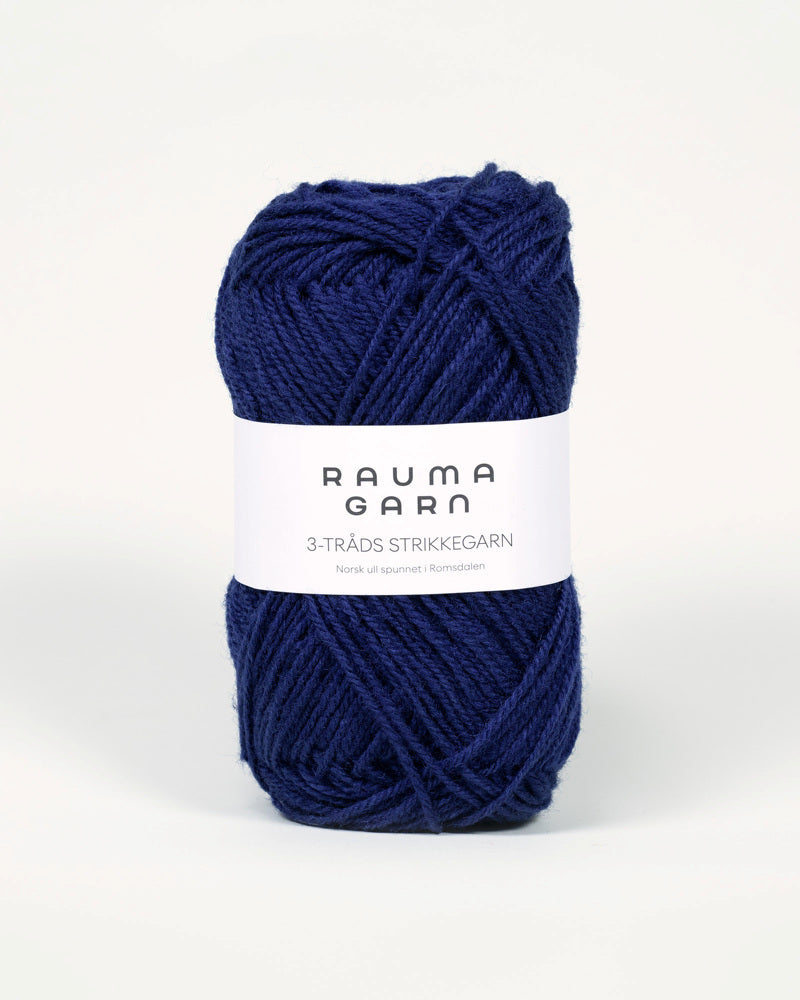 Rauma 3-tråds Strikkegarn