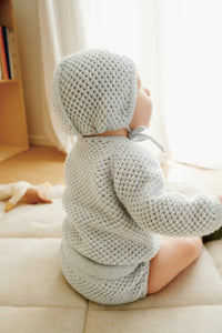 Casaco, calças e gorro de bebé April 
