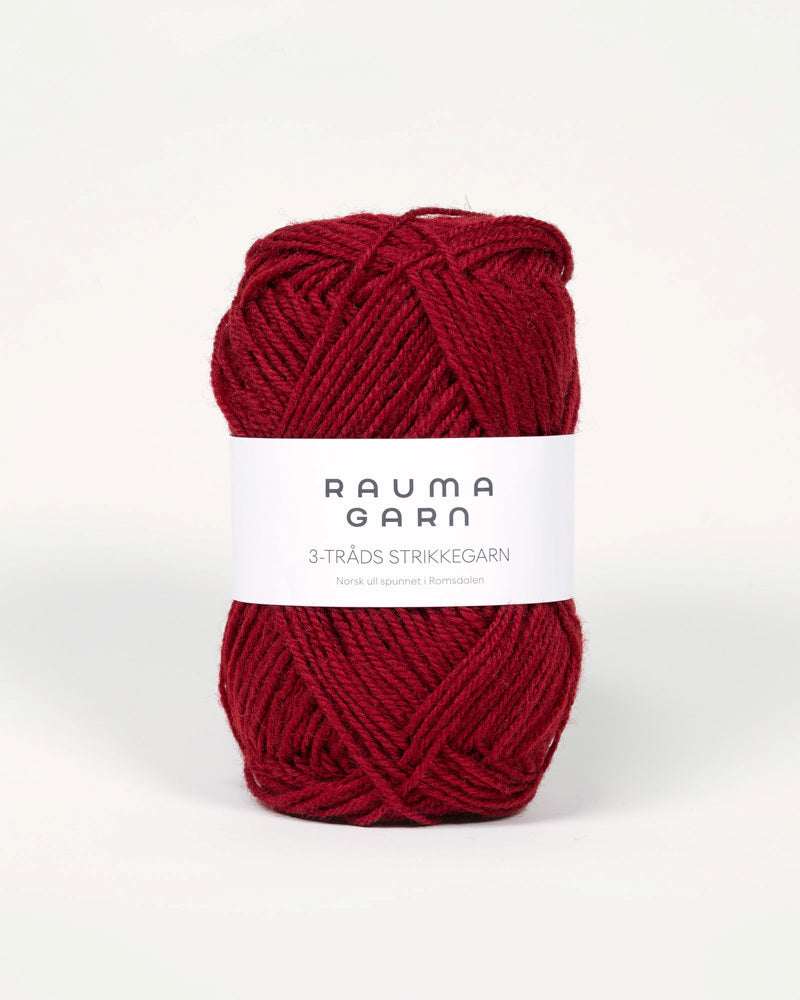 Rauma 3-tråds Strikkegarn