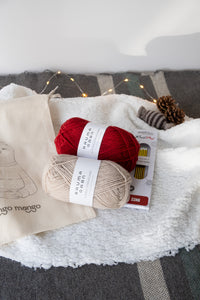 Kit Meias Quietude com Rauma 3-tråds Strikkegarn