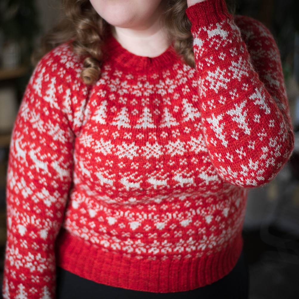 Kit Camisola Festive Yoke Pullover 